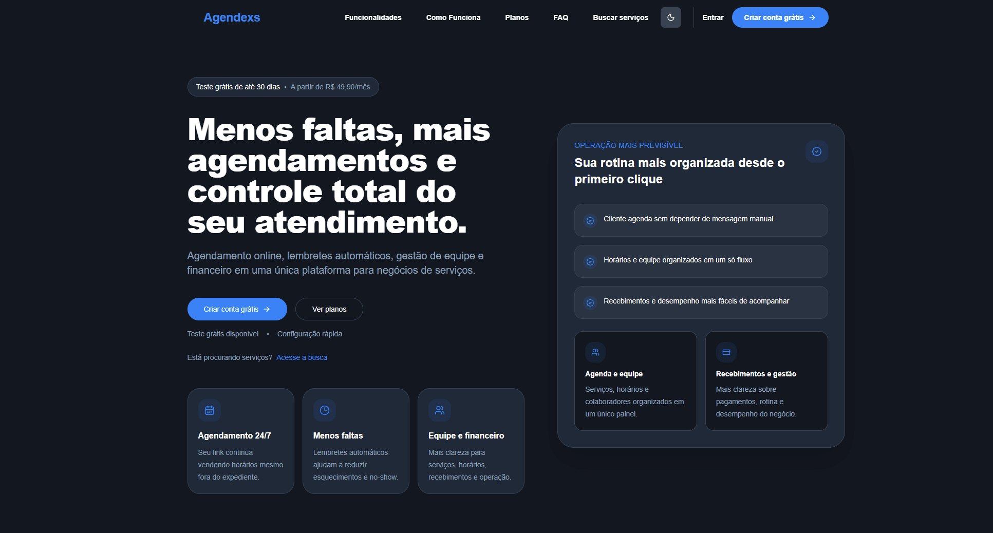 Plataforma de Agendamento (Agendexs)